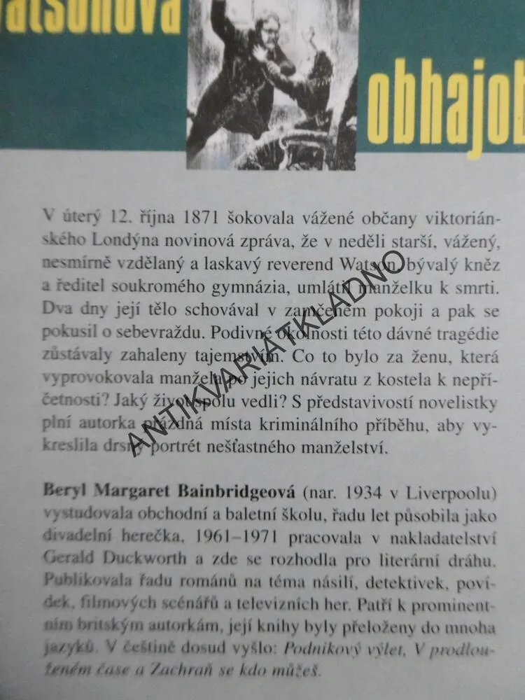 WATSONOVA OBHAJOBA, BERYL BAINBRIDGEOVÁ, **an