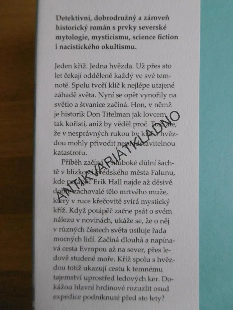 STRINDBERGOVA HVĚZDA, JAN WALLENTIN, **an