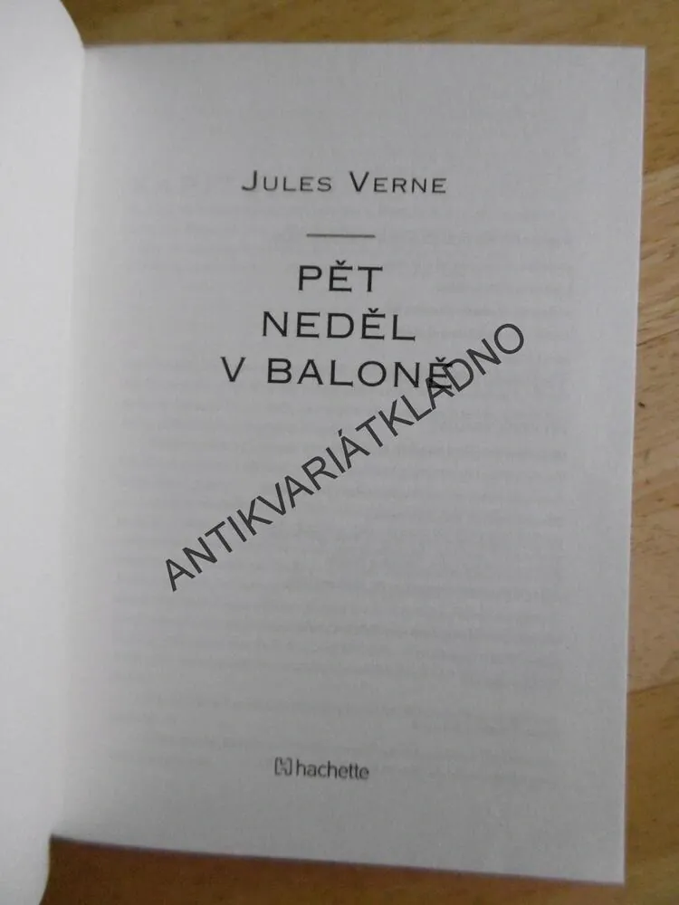 PĚT NEDĚL V BALÓNĚ, JULES VERNE, **an