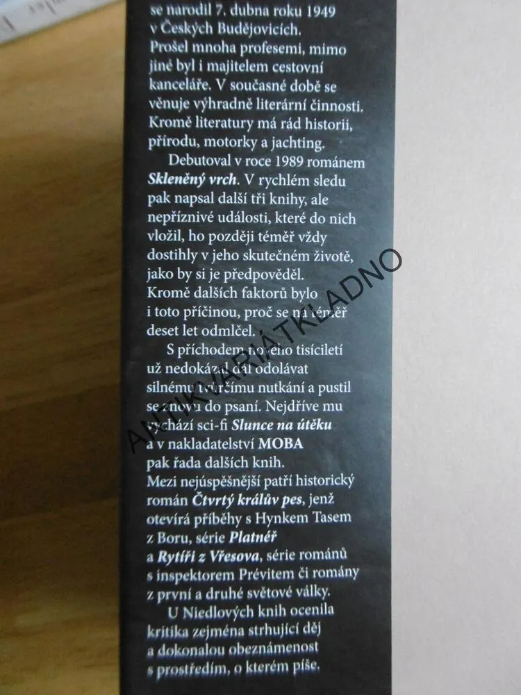RYTÍŘI Z VŘESOVA, FRANTIŠEK NIEDL, **an