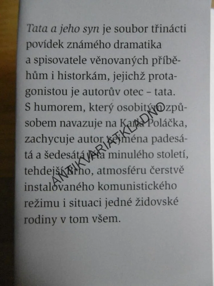 TATA A JEHO SYN, ARNOŠT GOLDFLAM, **an