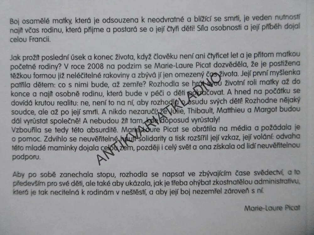 NEŽ ODEJDU NAVŽDY..., MARIE-LAURE PICAT, **an