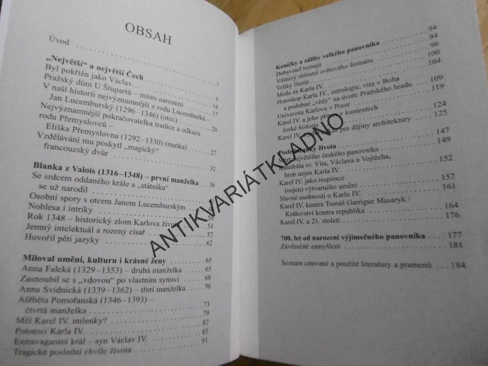 SKRYTÉ SOUKROMÍ KARLA IV., MICHAELA KOŠŤÁLOVÁ, **an