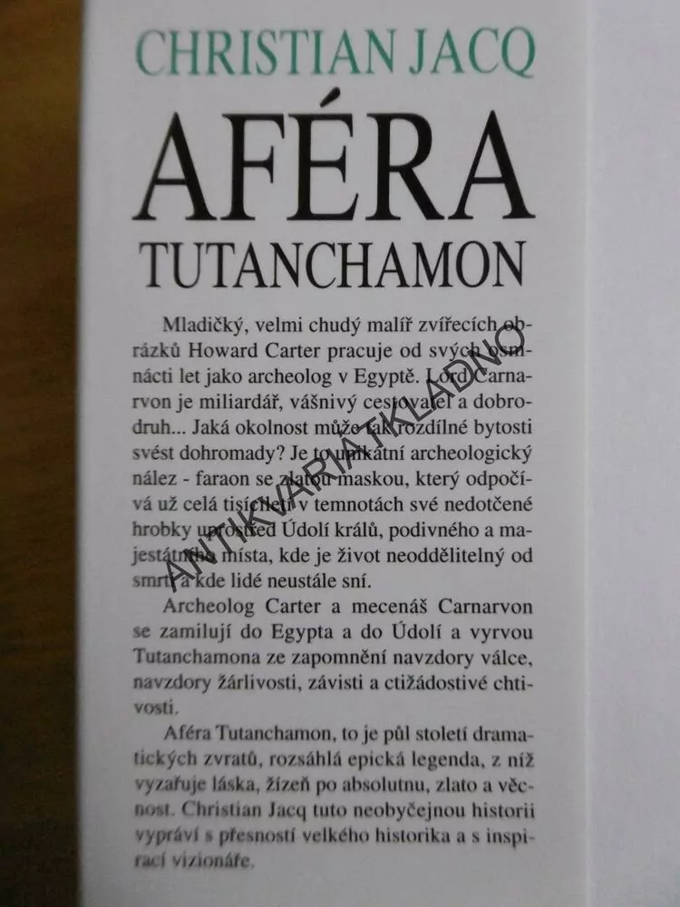 AFÉRA TUTANCHAMON, CHRISTIAN JACQ, **an