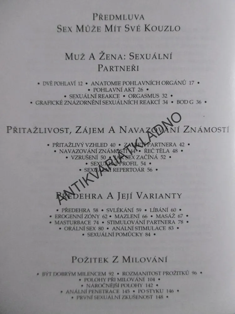 KOUZLO A MAGIE SEXU, MIRIAM STOPPARDOVÁ, **an