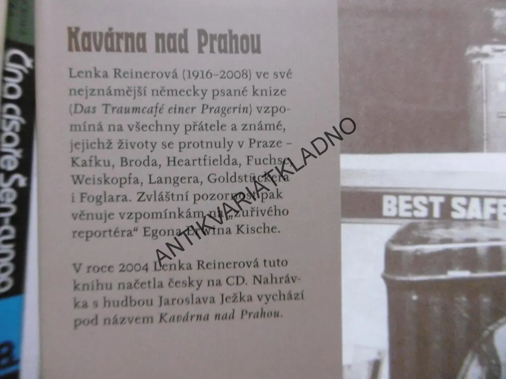 KAVÁRNA NAD PRAHOU, LENKA REINEROVÁ, **an