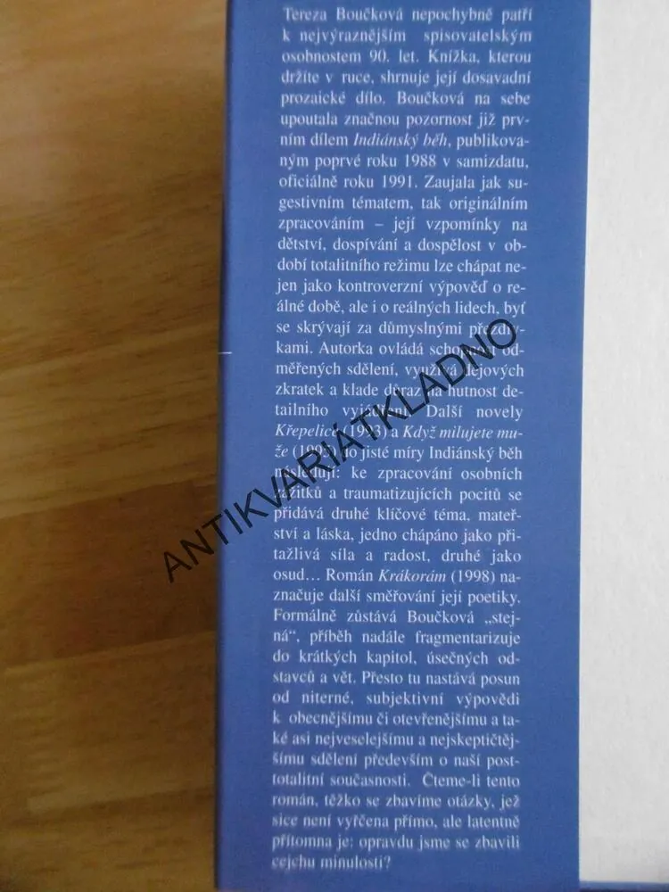 KRÁKORÁM, INDIÁNSKÝ BĚH, KŘEPELICE, KDŽ MILUJETE MUŽE, TEREZA BOUČKOVÁ, **an
