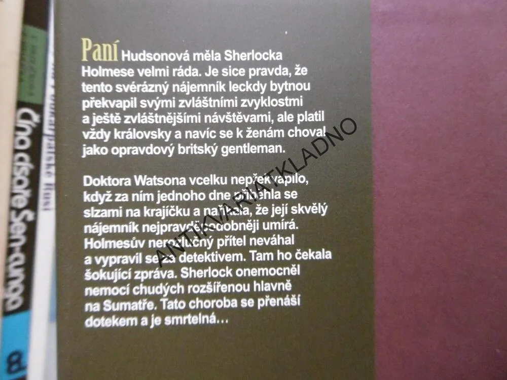 POSLEDNÍ POKLONA SHERLOCKA HOLMESE, ARTHUR CONAN DOYLE, **an