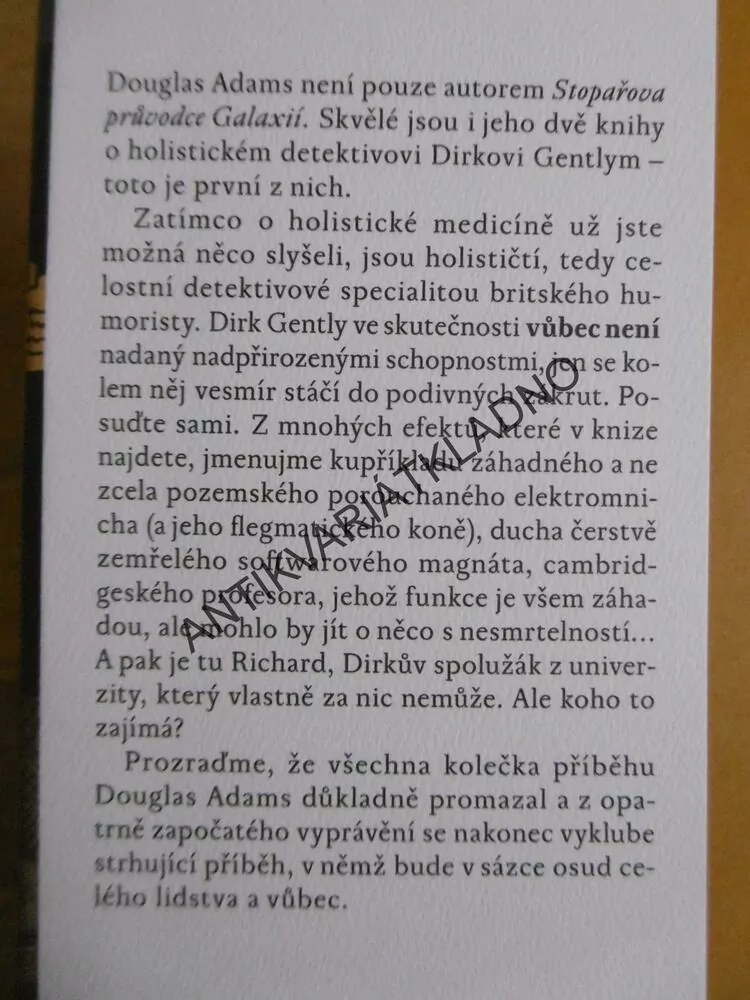 HOLISTICKÁ DETEKTIVNÍ KANCELÁŘ DIRKA GENTLYHO, DOUGLAS ADAMS, **an
