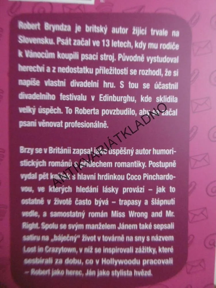 NE TAK ÚPLNĚ SOUKROMÉ E-MAILY COCO PINCHARDOVÉ, ROBERT BRYNDZA, **an