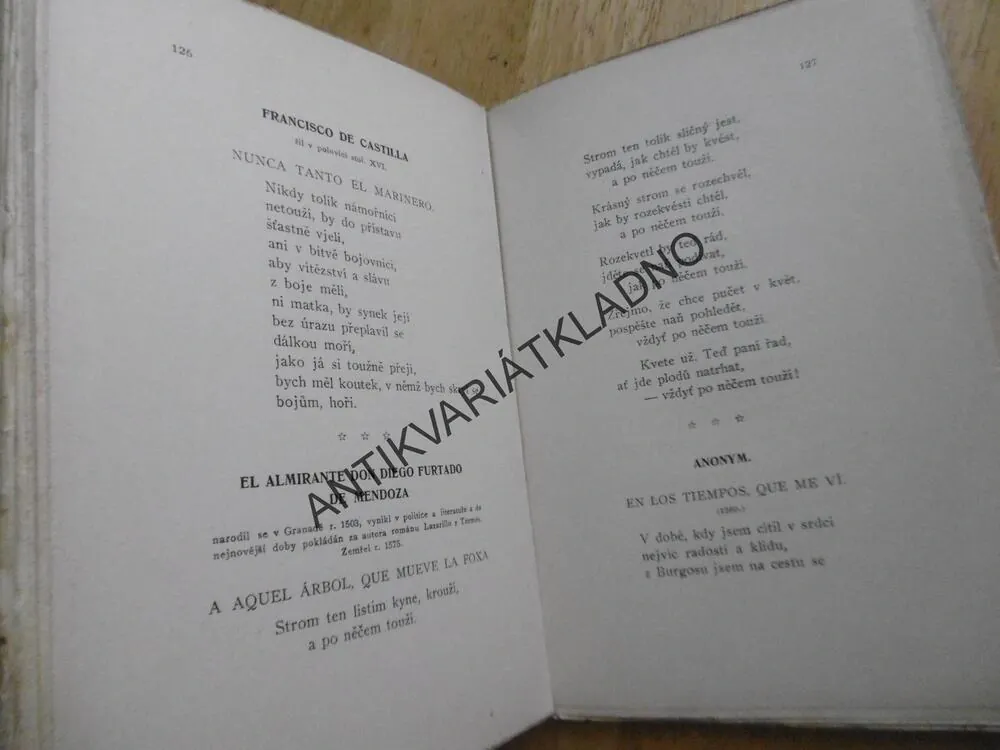 STAROŠPANĚLSKÝ ZPĚVNÍK, SBORNÍK SVĚTOVÉ POEZIE, SV. 94. 