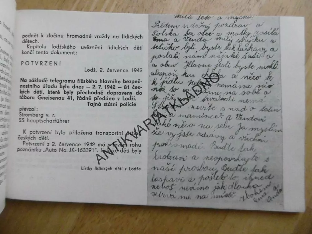 AŽ PŘIJDETE DO LIDIC, VLADIMÍR KONOPKA, OKR. KLADNO,