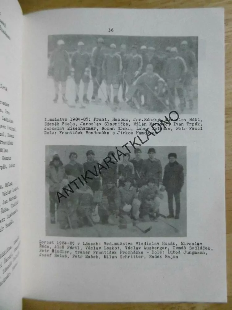 50 LET LEDNÍHO HOKEJE LÁNY, OKR. KLADNO, 1985, LEDNÍ HOKEJ