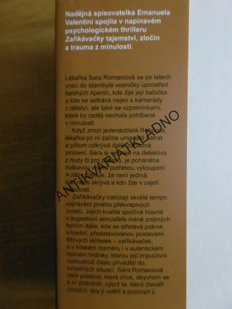 ZAŘÍKÁVAČKY, EMANUELA VALENTINI, **an