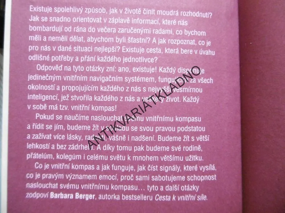 NÁSLEDUJ SVŮJ VNITŘNÍ KOMPAS, BARBARA BERGER, **an