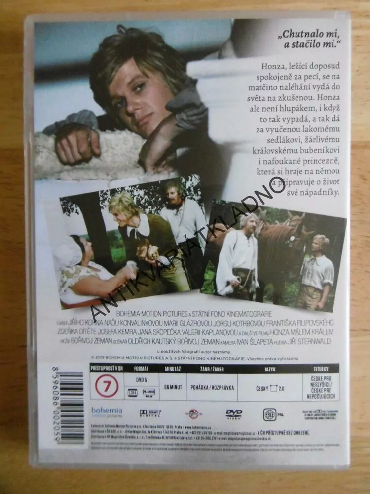 HONZA MÁLEM KRÁLEM, DVD FILM POHÁDKA