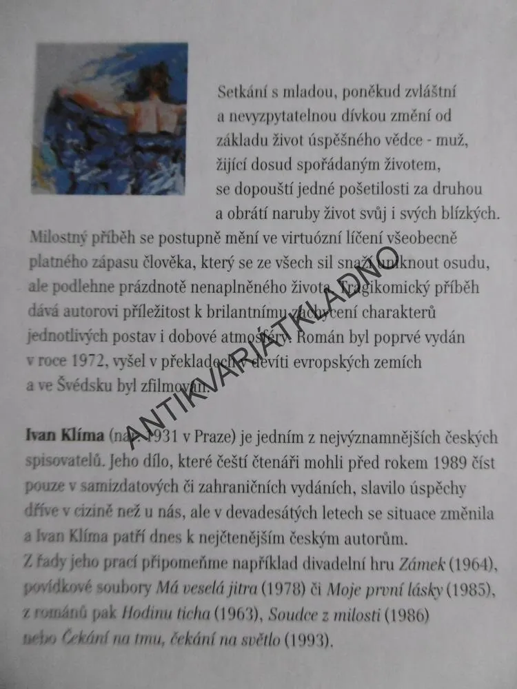MILOSTNÉ LÉTO, IVAN KLÍMA, **an