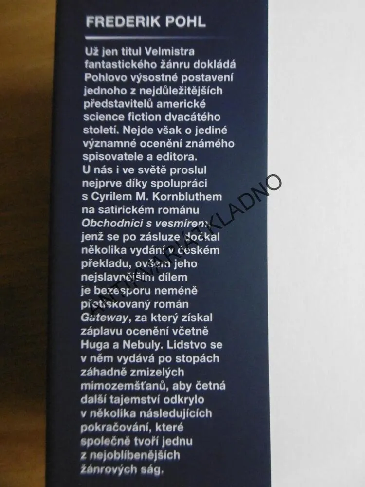 ZA MODRÝM HORIZONTEM UDÁLOSTÍ, FREDERIK POHL, **an