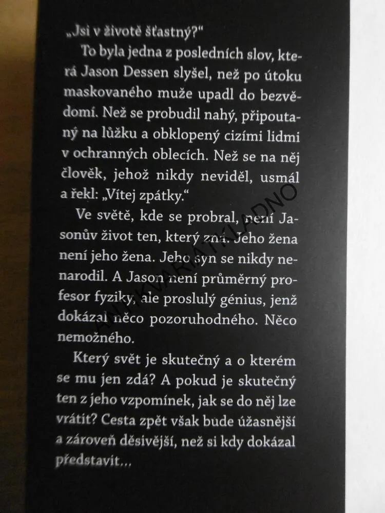 TEMNÁ HMOTA, BLAKE CROUCH, **an