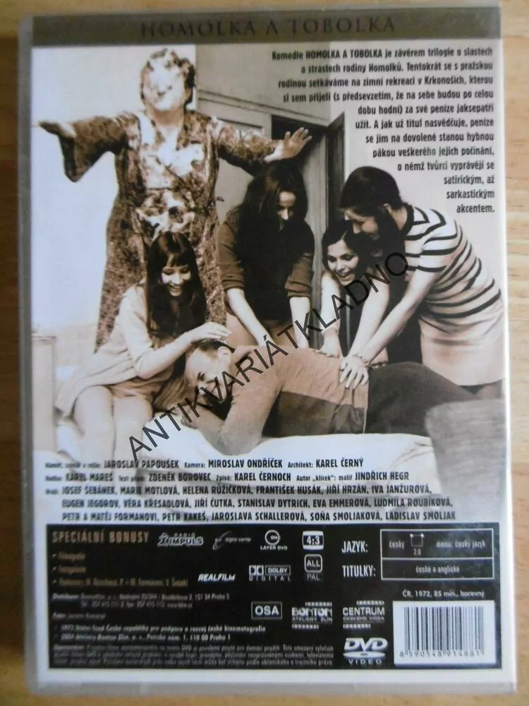 HOMOLKA A TOBOLKA, DVD FILM