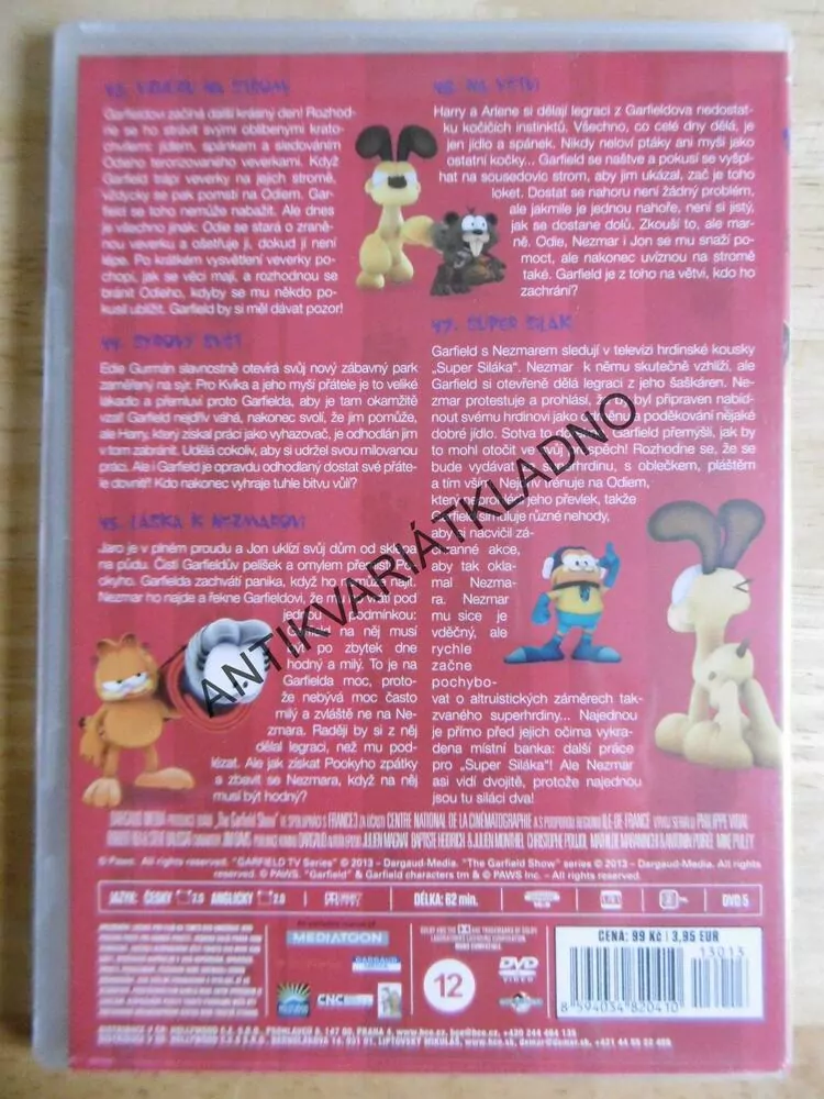 GARFIELD SHOW, NA VĚTVI, DVD FILM
