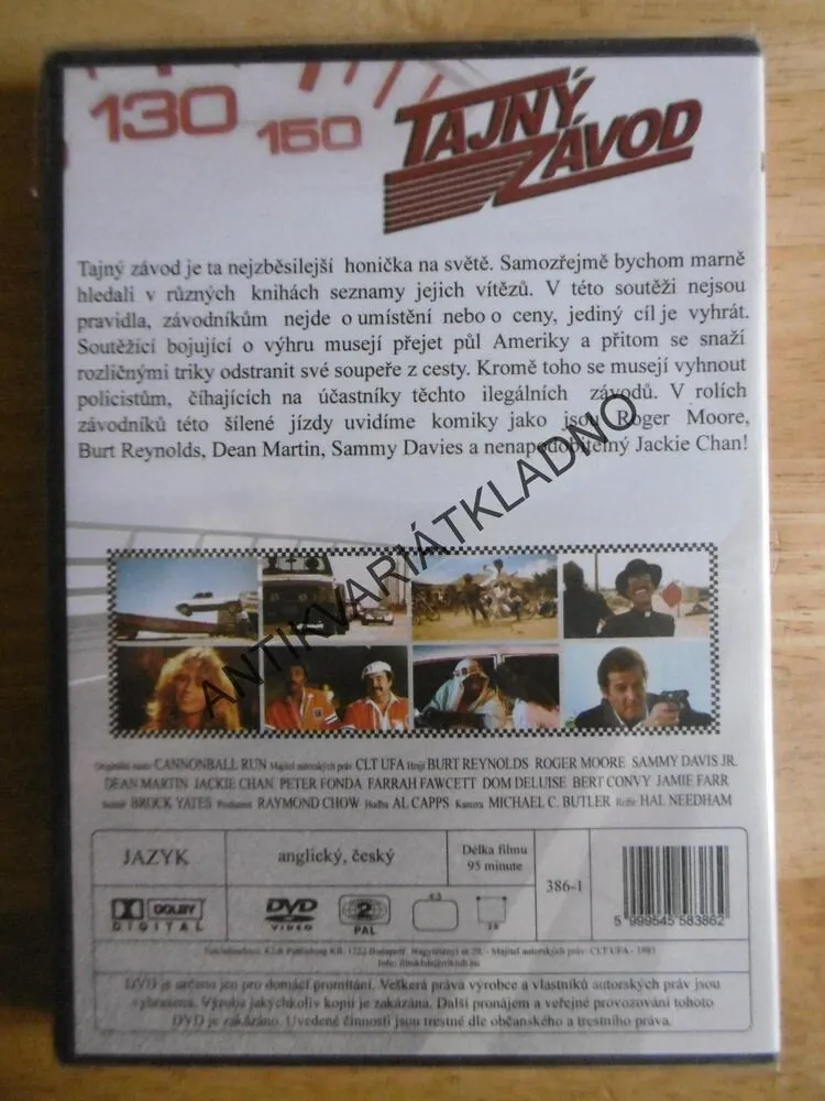 TAJNÝ ZÁVOD, DVD FILM 