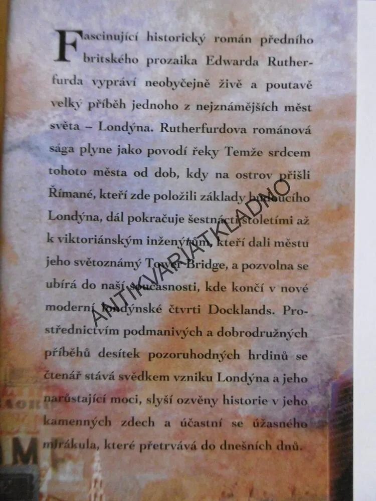 LONDÝN, EDWARD RUTHERFURD, **an