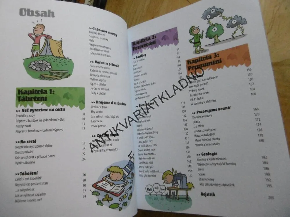 MALÝ TÁBORNÍK, VESELÝ PRŮVODCE PŘÍRODOU PRO DĚTI, **an