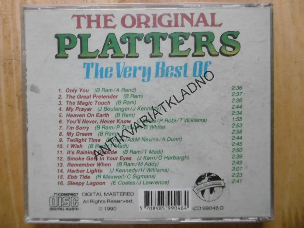 THE ORIGINAL PLATTERS, CD HUDBA