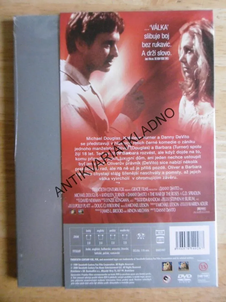 VÁLKA ROSEOVÝCH, MICHAEL DOUGLAS, DVD FILM