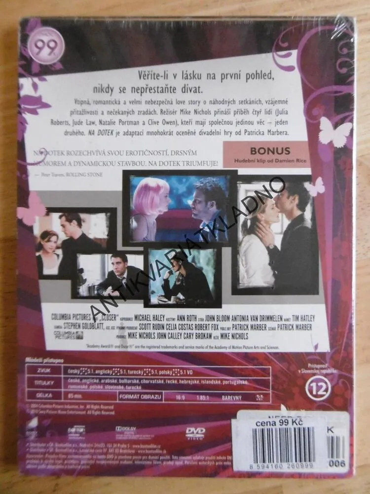 NA DOTEK, DVD FILM