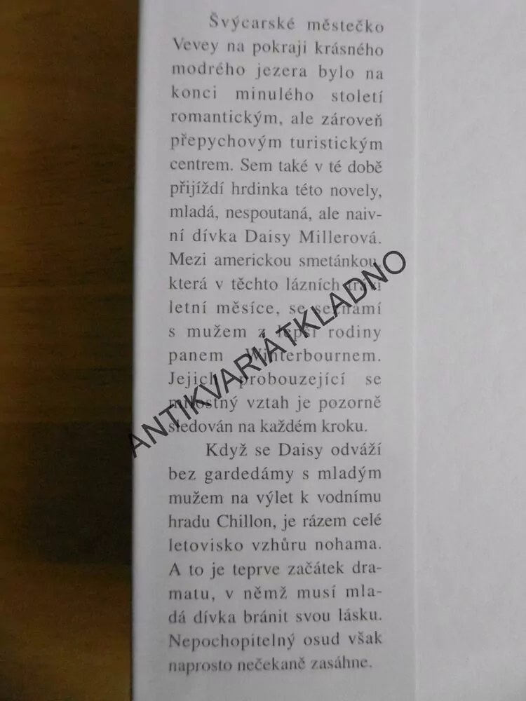 DAISY MILLEROVÁ, HENRY JAMES, **an
