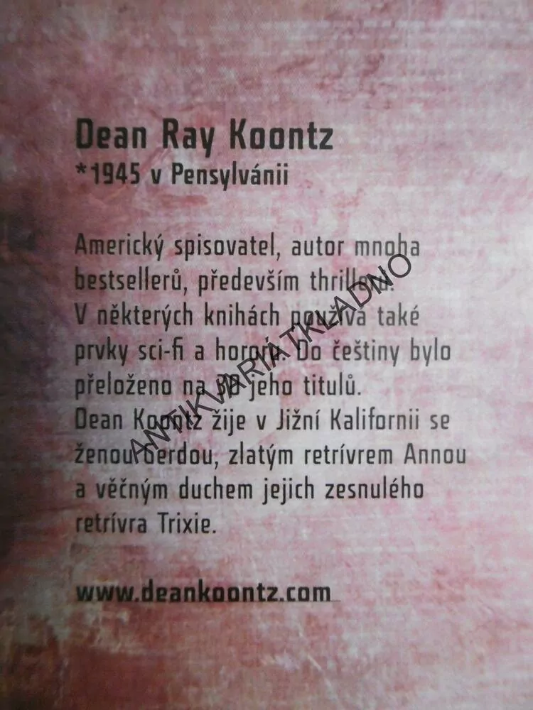 FRANKENSTEIN, NEVDĚČNÝ SYN, DEAN KOONTZ, **an