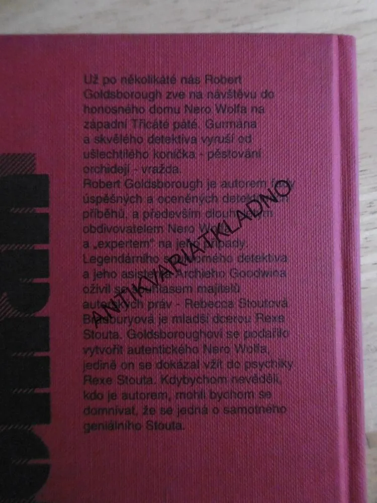 STŘÍBRNÁ VĚŽ, ZAKRVÁCENÝ BŘEČŤAN, ROBERT GOLDSBOROUGH, **an