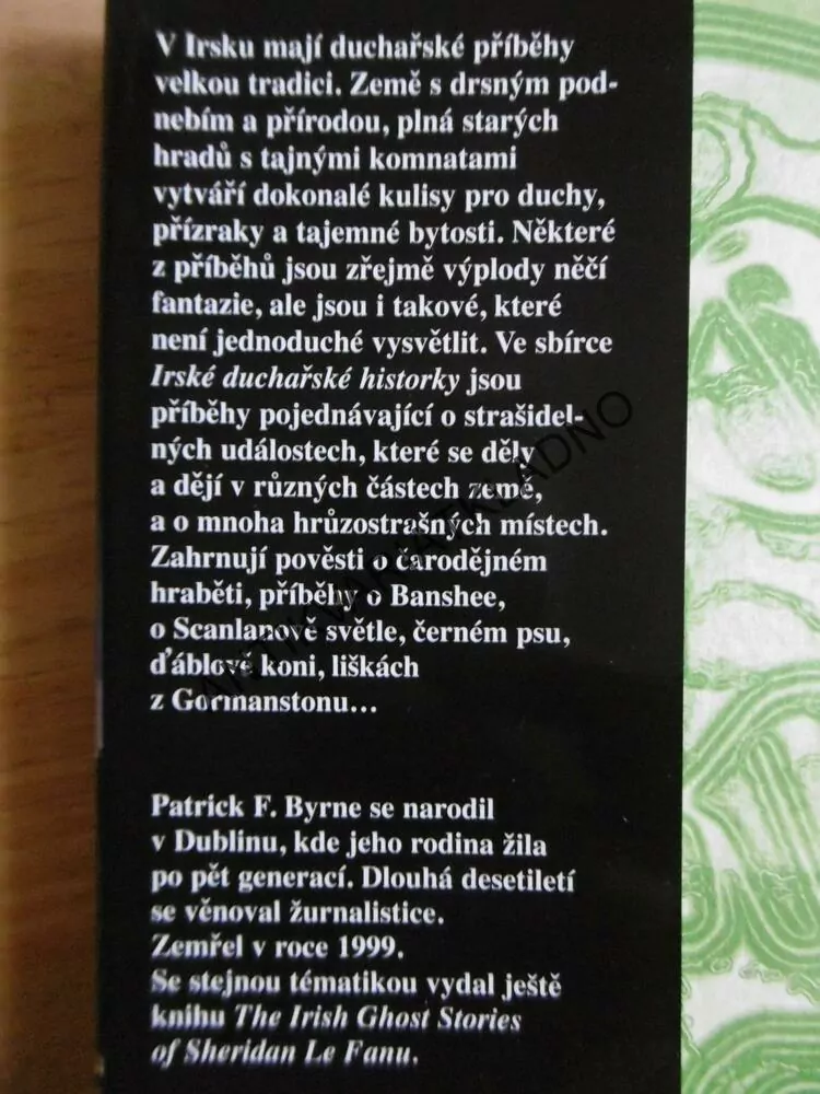 IRSKÉ DUCHAŘSKÉ HISTORKY, PATRICK BYRNE, **an