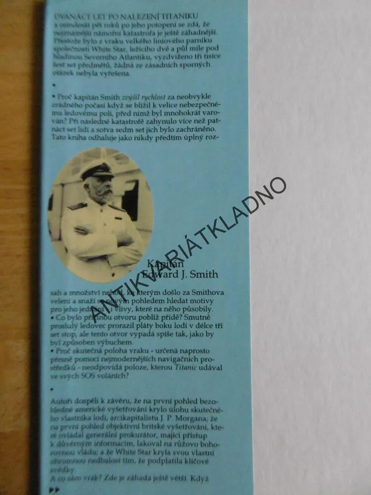 ZÁHADNÝ TITANIC, ROBIN GARDINER, DAN VAN DER VAT, **an