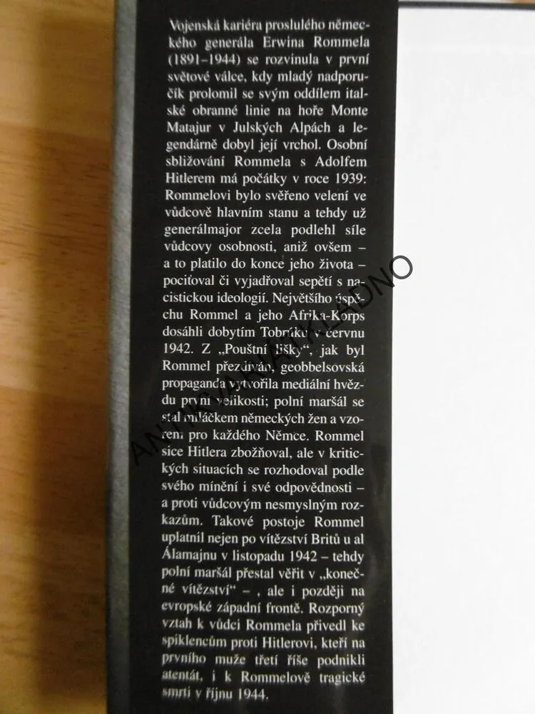 MÝTUS ROMMEL, M.P.REMY, NĚMECKO, VÁLKA, HISTORIE, **an