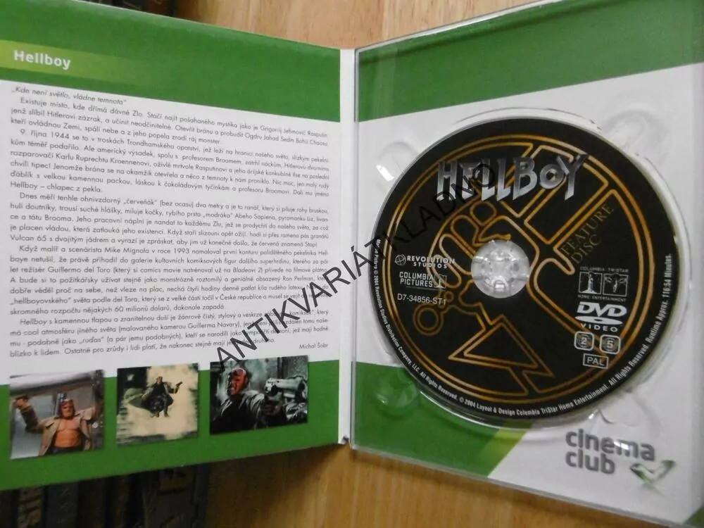 HELLBOY, RON PERLMAN, KAREL RODEN, DVD FILM