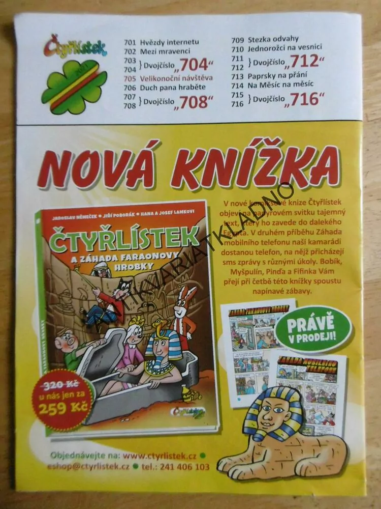 ČTYŘLÍSTEK 705 - VELIKONOČNÍ NÁVŠTĚVA