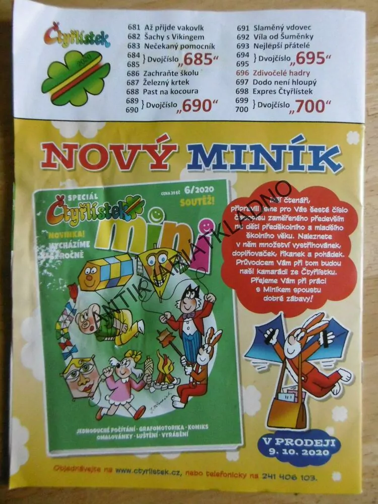 ČTYŘLÍSTEK 696 - ZDIVOČELÉ HADRY