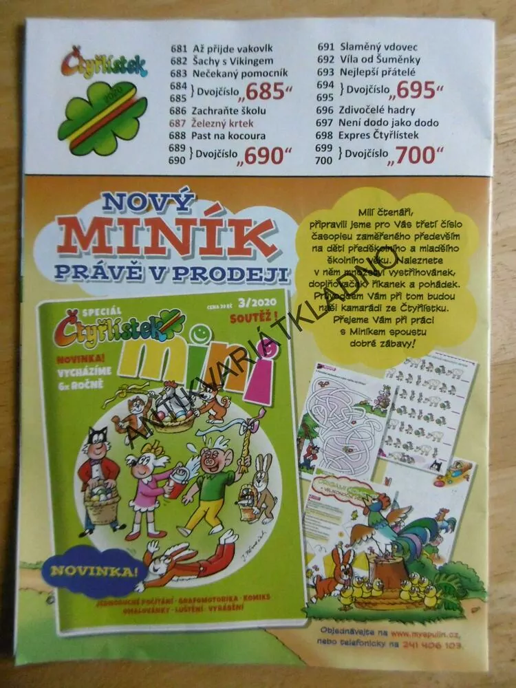 ČTYŘLÍSTEK 687 - ŽELEZNÝ KRTEK