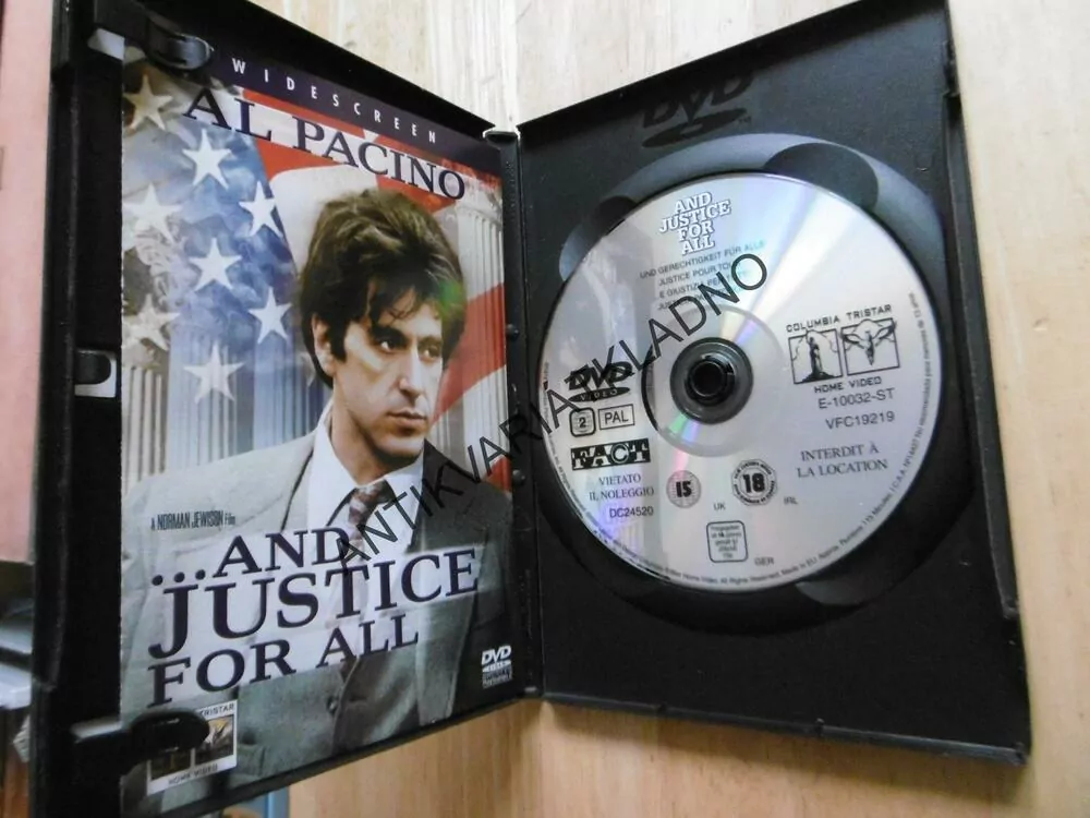 ...AND JUSTICE FOR ALL, AL PACINO, DVD FILM