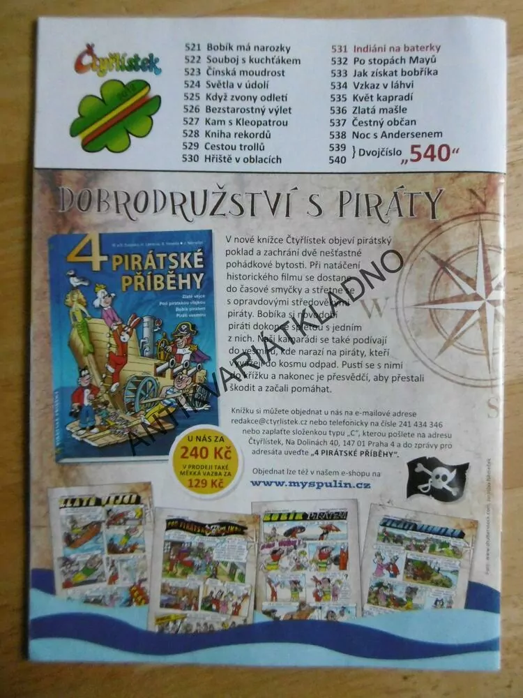 ČTYŘLÍSTEK 531 - INDIÁNI NA BATERKY