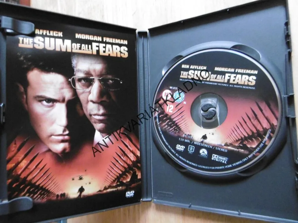THE SUM OF ALL FEARS, BEN AFFLECK, DVD FILM