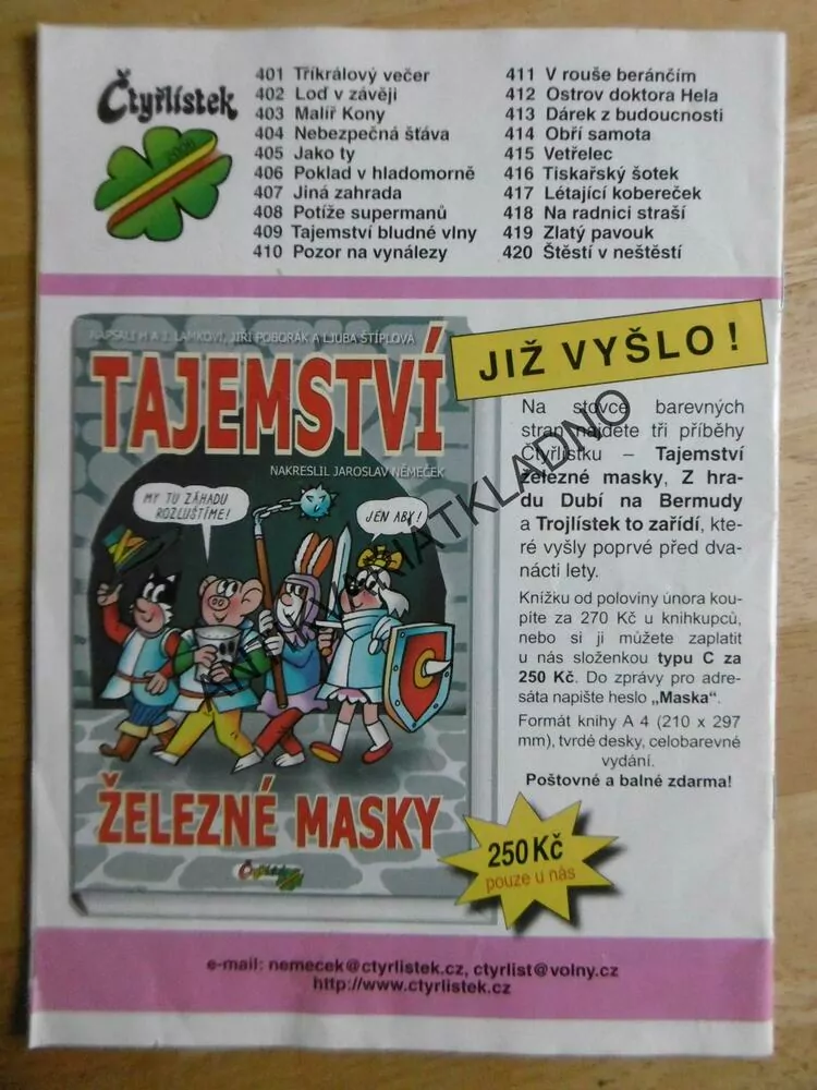 ČTYŘLÍSTEK 404 - NEBEZPEČNÁ ŠŤÁVA