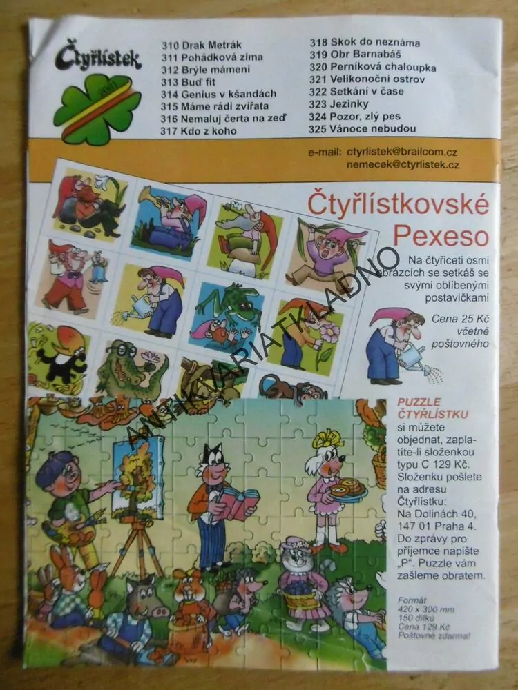 ČTYŘLÍSTEK 310 - DRAK METRÁK