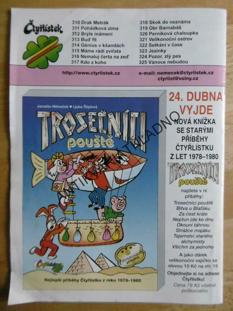 ČTYŘLÍSTEK 314 - GÉNIUS V KŠANDÁCH