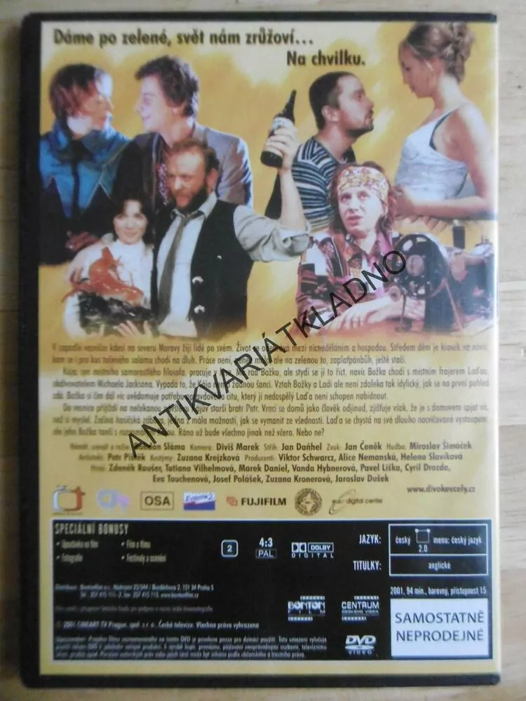 DIVOKÉ VČELY, PAVEL LIŠKA, DVD FILM