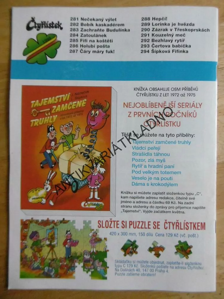ČTYŘLÍSTEK 285  - FIFI NA KOŠTĚTI