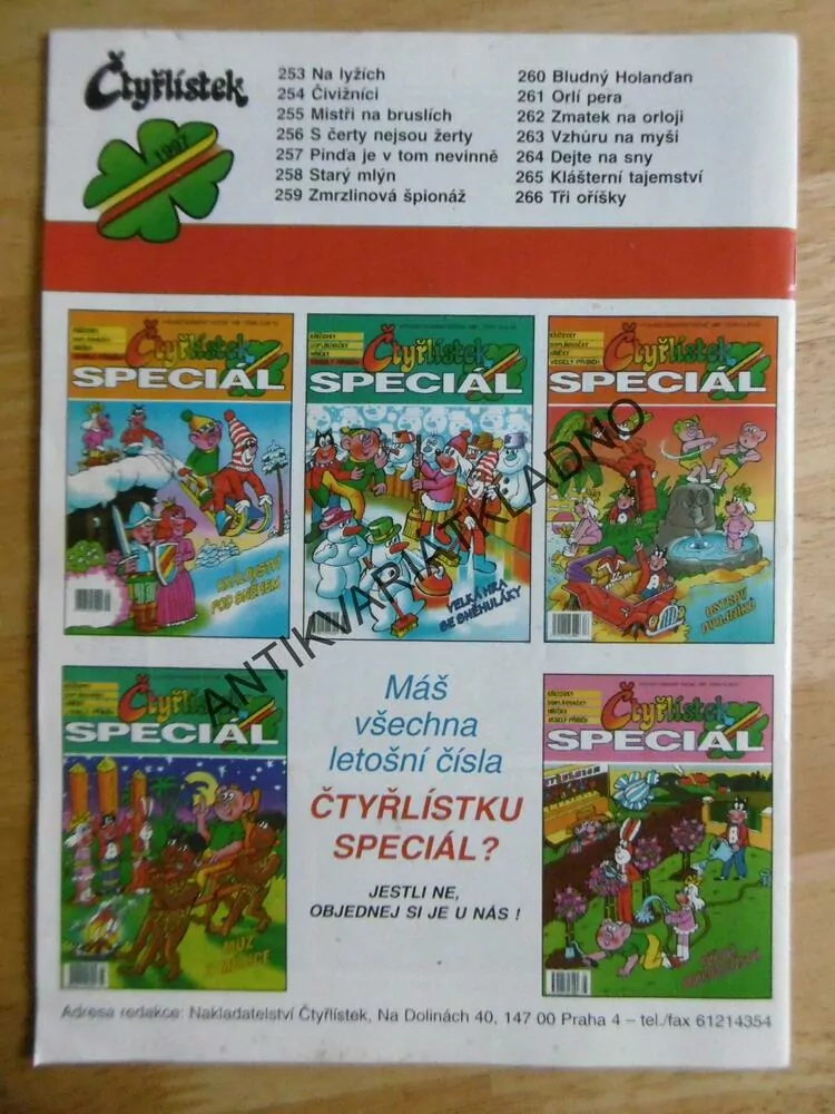 ČTYŘLÍSTEK 261 - ORLÍ PERA